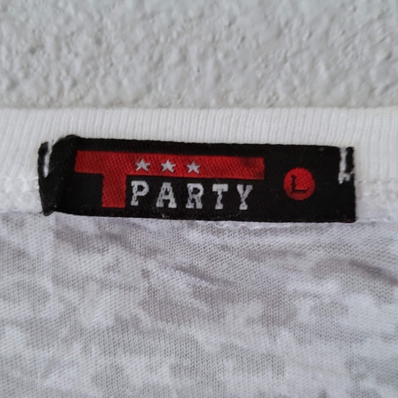 T Party Heart/Wings Graphic Embellished Bling Tee - Picture 4 of 4